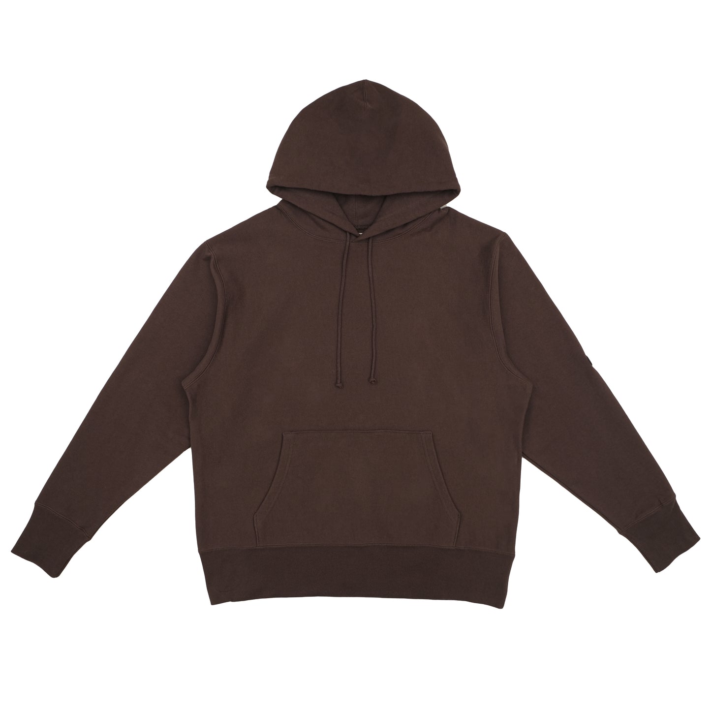 HEAVYWEIGHT HOODED SWEATSHIRT RELAXED FIT - CHOCOLATE BROWN