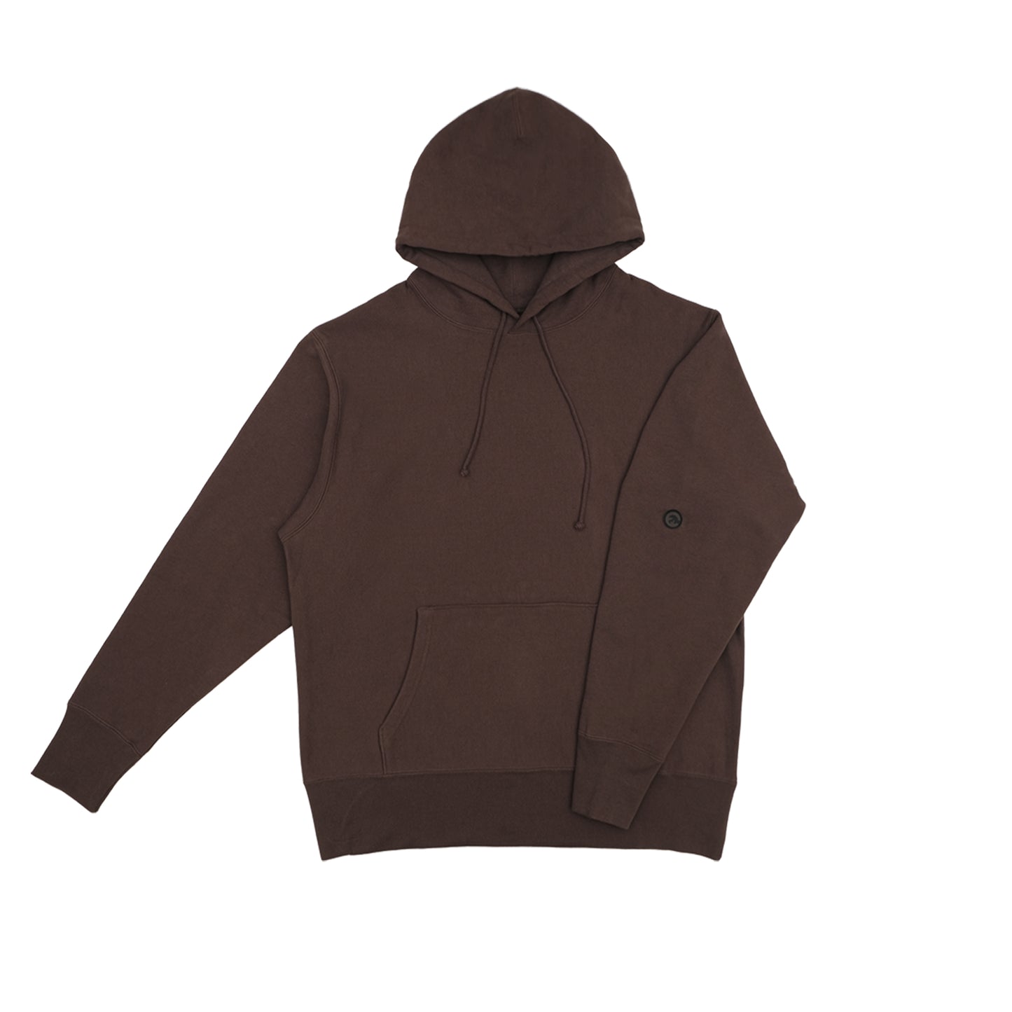 HEAVYWEIGHT HOODED SWEATSHIRT RELAXED FIT - CHOCOLATE BROWN