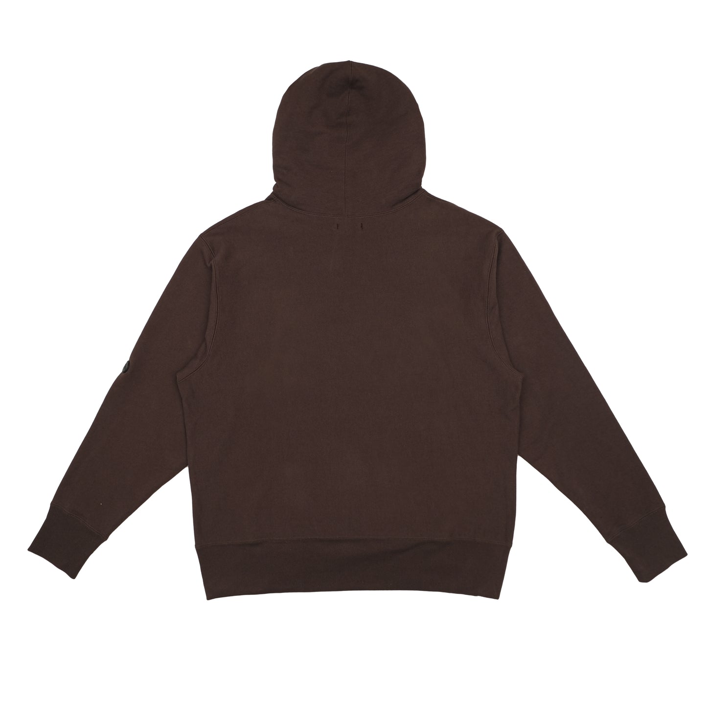 HEAVYWEIGHT HOODED SWEATSHIRT RELAXED FIT - CHOCOLATE BROWN