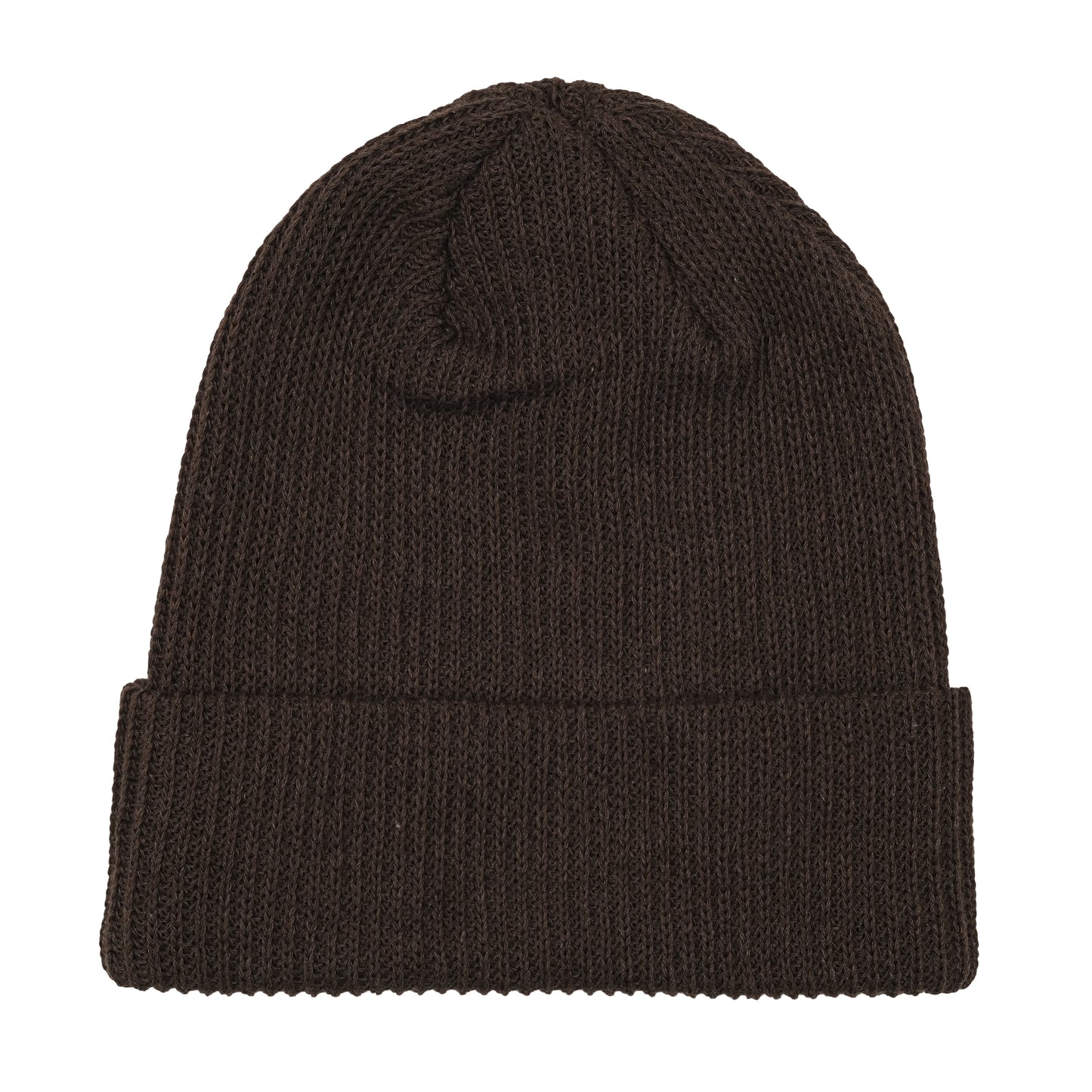 SHAKER KNIT BEANIE - CHOCOLATE BROWN